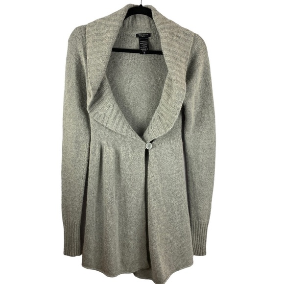 Talula Sweaters - Aritzia Talula Gray Wool Cashmere Blend Longline Wrap Cardigan Medium